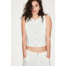 H&M Knitted Waistcoat - White