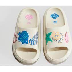 H&M Boys Print Motif Chunky Pool Shoes - Beige