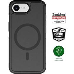 4smarts iPhone 16e Defend Hybrid Cover MagSafe Kompatibel Sort