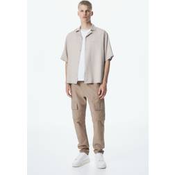 H&M Cargobyxa I Twill Regular Fit - Mörkbeige