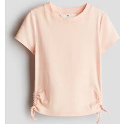 H&M Drawstring-Detail Jersey Top - Orange