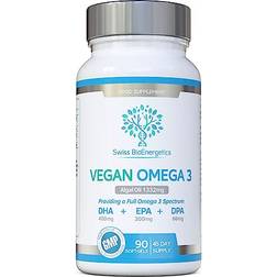 Swiss Bioenergetics Vegan Omega 3 90 Soft Gels