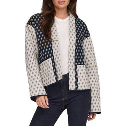 Only JDY Printed Quilted Jacket - Black/White