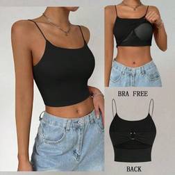 Shein Camisole Crop Top mit Metallschnalle - Rückenfreies