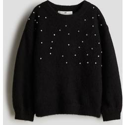 H&M Embellished Jumper - Black