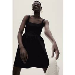 H&M Ausgestelltes Kleid - Schwarz