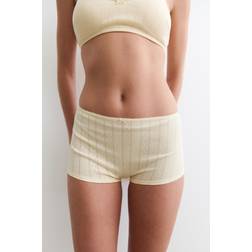H&M Pointelle Shortie Briefs - Yellow
