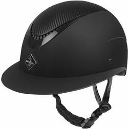 Apoleus Carbon Ridehjelm Med Bred Skygge - Sort