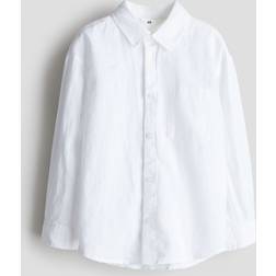 H&M Linen Blend Shirt - White