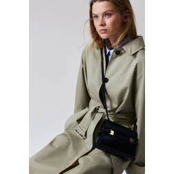 H&M Carcoat Med Skärp - Ljus Khakigrön