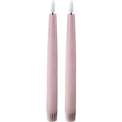 Edelweiss LED Kronljus 2,2x22 cm 2-pack Pastel Rose LED-ljus