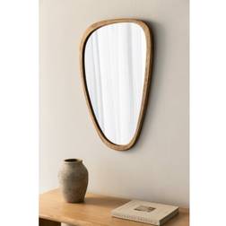 Sklum En Chêne Arbidel Marron Chêne 50 x 80 cm Miroir Mural