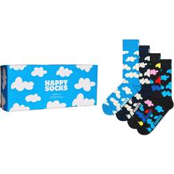 Happy Socks 4-Pack Cloudy Gift Set - Light Blue