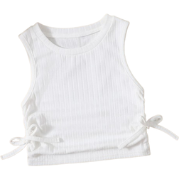 Shein Toddler Girls Knot Side Ruched Tank Top
