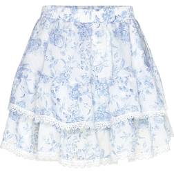 Gina Tricot Boho Mini Skirt Minikjolar Blått