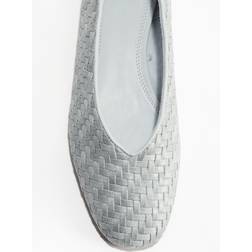 H&M Braided Ballet Pumps - Turquoise