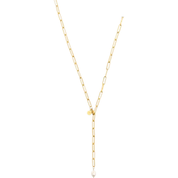 ANNEBRAUNER Link Necklace - Gold/Pearl