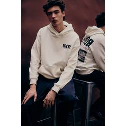 H&M Loose Fit Hoodie - White