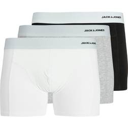 Jack & Jones Boxerkalsonger JacSense Bamboo Trunks 3-pack Vit