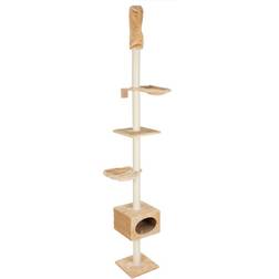 Zooplus H245-260xL35xB35cm Orian beige kradsetræ kattetilbehør