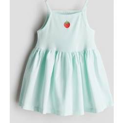 H&M Baby Green Print-Detail Dress - Green
