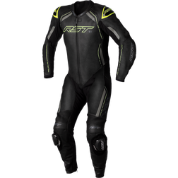 Rst S1 1-Piece Motorcycle Leather Suit - Black/Grey/Neon Man