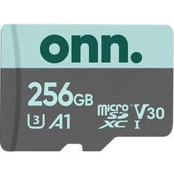 onn. onn. 256 GB microSDXC U3 Memory Card with Adapter
