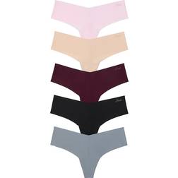 PINK No-Show Thong Panties 5-pack - Just The Basics Pack