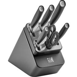 Zwilling All Star 7-st Knivblockset Silver Antracit Knivset