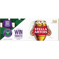 Stella Artois Belgium Premium Lager Beer 18 Pack 4.6% 18x44cl