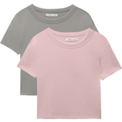 Pull&Bear Baby Tee 2 Pack - Pink/Grey