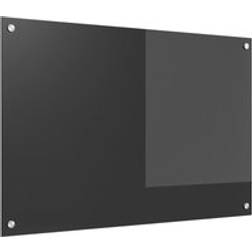 vidaXL Kök Backsplash Mörkgrå 90x60x0,6 cm Härdat Glas Stänkskydd