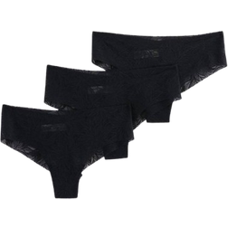 Lindex Brazilian Briefs in Lace 3-pack - Black