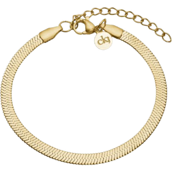 Camilla Krøyer Jewellery Flat Snake Bracelet 4mm - Gold
