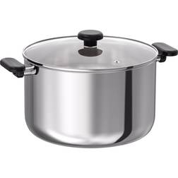 IKEA MIDDAGSMAT Gryta lock, klarglas/rostfritt med lock 10 L 29 cm