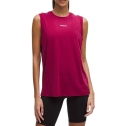 Lululemon Jersey Training Muscle Tank Top Long - Magenta Smoke