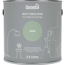 Dunelm Sage Matt Wall Paint Sage 2.5L