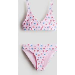 H&M Girls V-neck Bikini - Pink