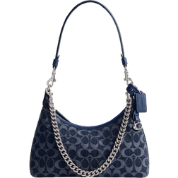 Coach Juliet Shoulder Bag 25 in Signature - Denim/Silver/Deep Blue Multi