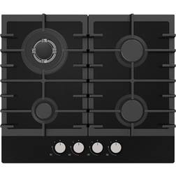 Statesman GH160GB Black Gas Glass Hob 60 cm