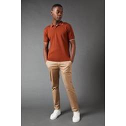 Burton Mens Slim Fit Chino Trousers - Stone