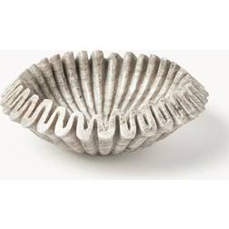 Westwing Collection Handgefertigte Deko-Schale Santorini aus Marmor Ø 31 cm Schale