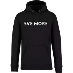 5ve More Organic Hoodie Logo Unisex - Black