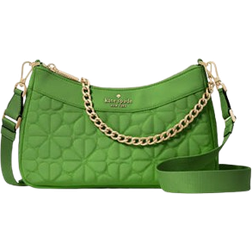 Kate Spade Flower Quilted Fabric Convertible Crossbody - KS Green