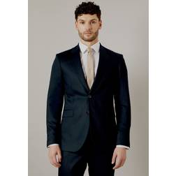 Burton Mens Tailored Fit Suit Jacket - Navy