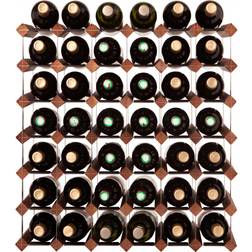mensolas 42 Bottles Dark Stained Pine Wine Rack