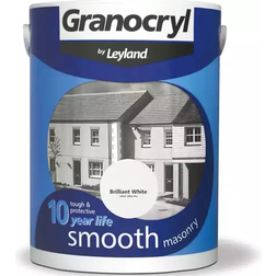 Leyland Trade Granocryl Smooth Masonry Concrete Paint Brilliant White 10L