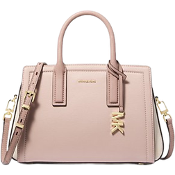 Michael Kors Laila Small Color Block Pebbled Leather Satchel - Sfp/Ltcr/Fwn