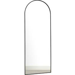 Melody Maison Large Black Arched Leaner Wall Mirror 60x150cm