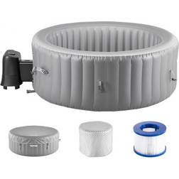 VEVOR Inflatable Hot Tub 4 to 6 Person 81.9 x 26 in Round Portable Outdoor Spa 130 Jets